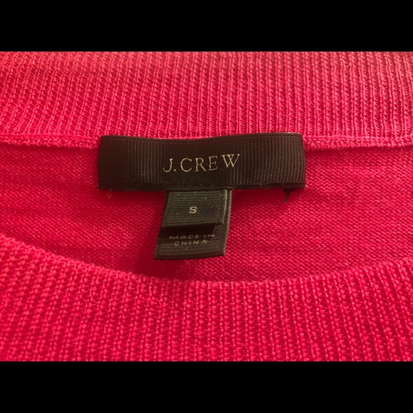 J. Crew Pink Ruffle sweater- perfect condition - Picture 2 of 4